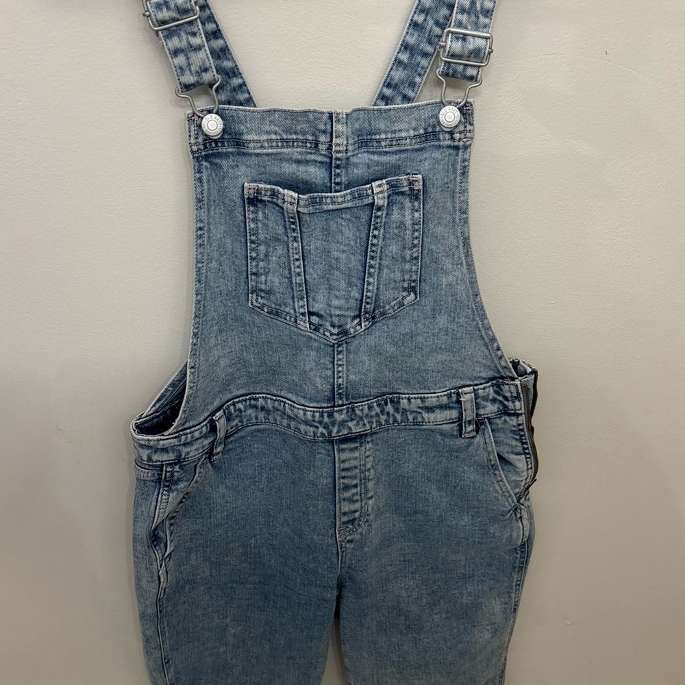 Old Navy Light Wash Denim Overalls - Blue